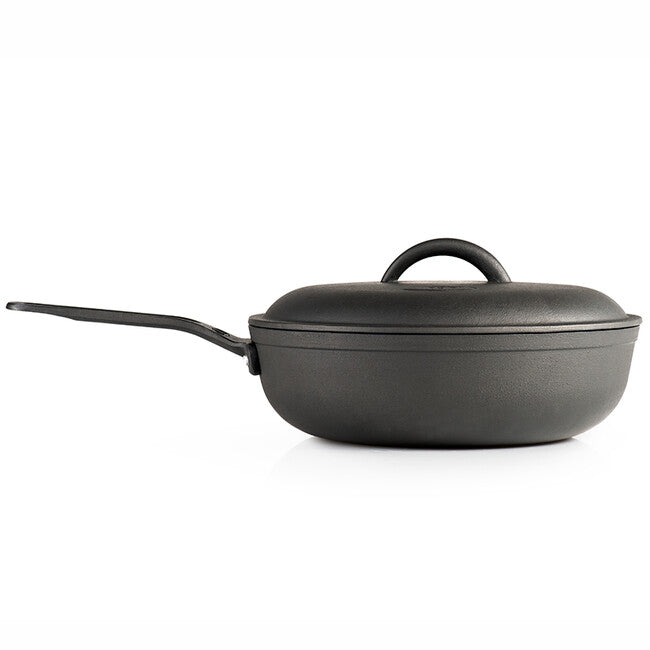 GSI Outdoors Guidecast Τηγάνι Βαθύ Χυτοσίδηρο με Καπάκι Frying Deep, 254 mm