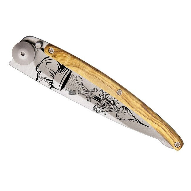Deejo Tattoo Wood Μαχαίρι Chef Αναδιπλούμενο