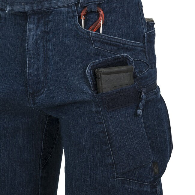 Helikon-Tex UTS Παντελόνι Τακτικό Κοντό 11'' Denim Stretch, Marine Blue