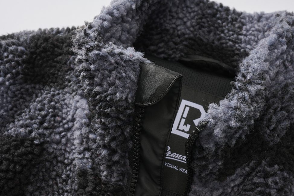 Brandit Teddyfleece αμάνικο γιλέκο φλις, μαύρο/γκρι