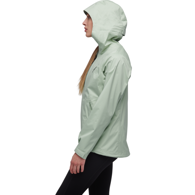Black Diamond Stormline Stretch Anorak αδιάβροχο μπουφάν γυναικείο, foam green
