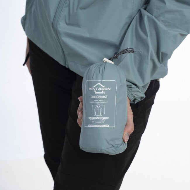 Pentagon Cloudburst Packable Μπουφάν Γυναικείο, Μέντα