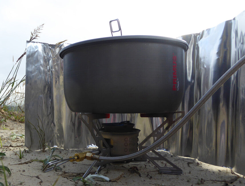 Origin Outdoors Κυλινδρικό Αλουμίνιο Μπροστινό Γυαλί 24 cm Ύψος