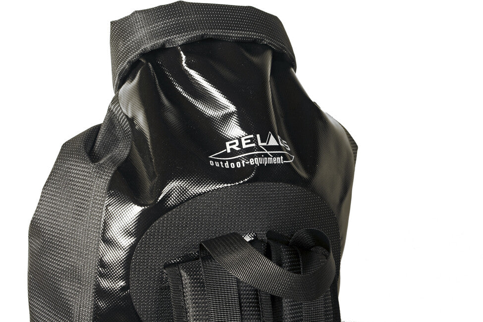 Basic Nature Σακίδιο Πλάτης Duffelbag Αδιάβροχο με Κύλιση Κλεισίματος 40 l, Μαύρο