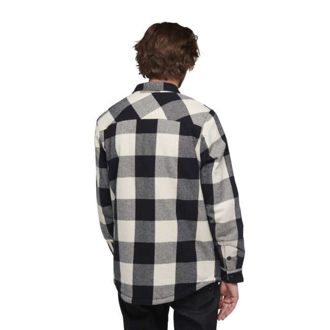Black Diamond Project Lined Flannel φλανελόχειρο πουκάμισο ανδρικό, black-off white plaid