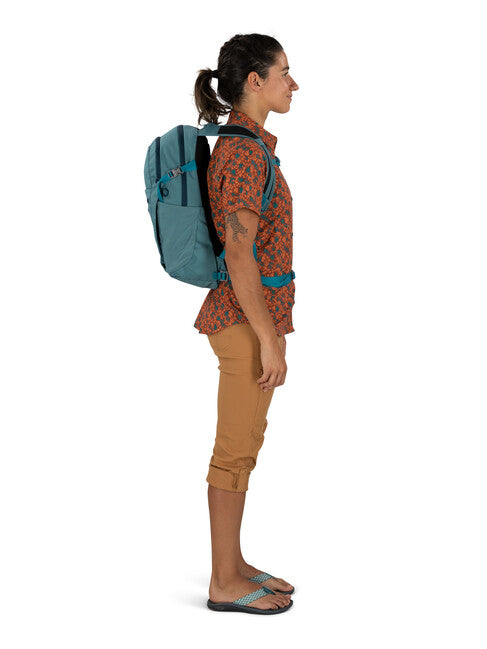 OSPREY DAYLITE PLUS Σακίδιο πλάτης πόλης 20L Γη, sea glass blue