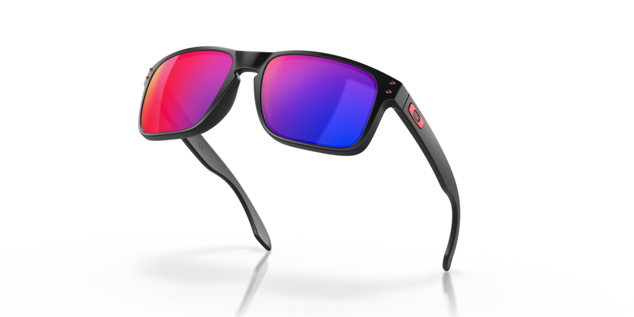 Oakley HOLBROOK Ηλιακά Γυαλιά με Σκελετό Matte Black και Φακούς Positive Red Iridium, 57