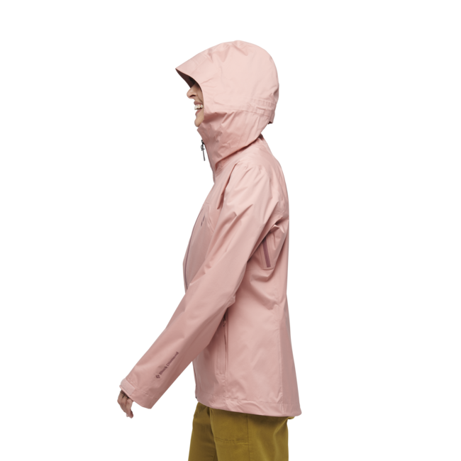Black Diamond Stormline Stretch Rain Shell αδιάβροχο μπουφάν γυναικείο, chalk pink