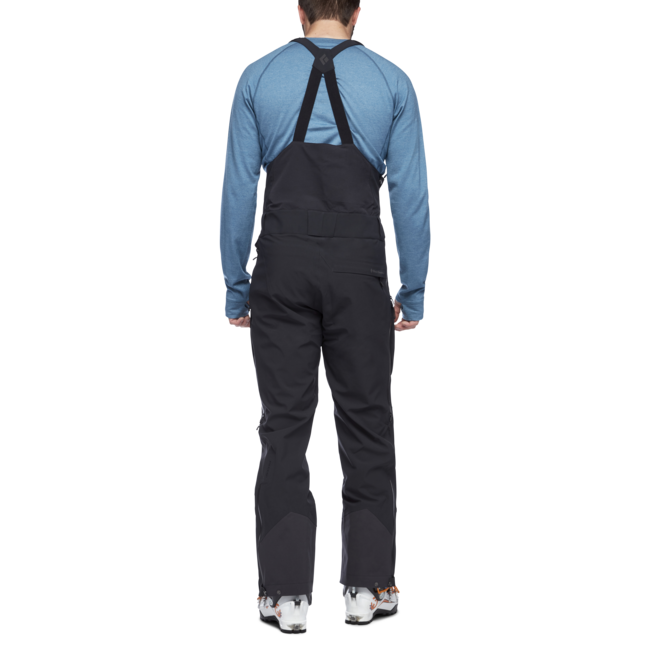Black Diamond Recon Stretch Bibs παντελόνι ανδρικό με τράκες, μαύρο