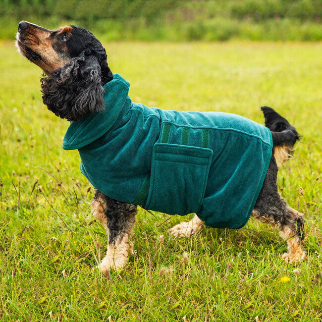 Mountain Paws Dog Robes Μπουρνούζι Σκύλου, πράσινο, μικρό