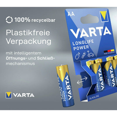 Varta Longlife Power Μπαταρία AA / Mignon, 4 τεμάχια
