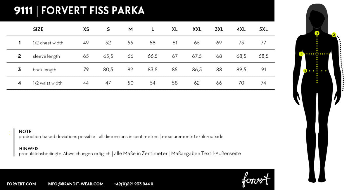 Brandit Forvert Fiss Μπουφάν Parka Γυναικείο, Μαύρο