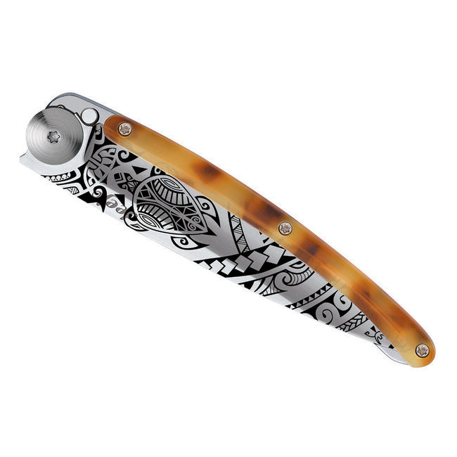 Deejo Tattoo Turtle Μαχαίρι Αναδιπλούμενο Mirror Shell Polynesia