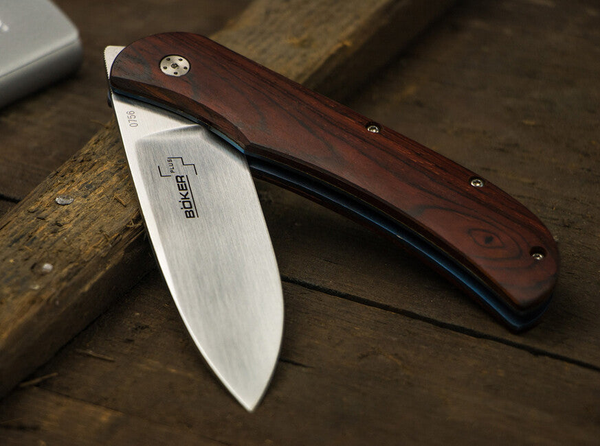 BÖKER® Exskelibur I Μαχαίρι Τσέπης 8,9 cm, ξύλο Cocobolo, τιτάνιο