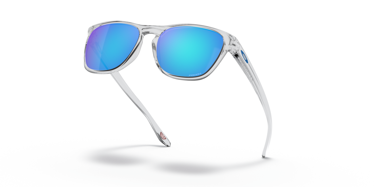 Oakley MANORBURN Γυαλιά Ηλίου με σκελετό Polished Clear και φακούς Prizm Sapphire, 56