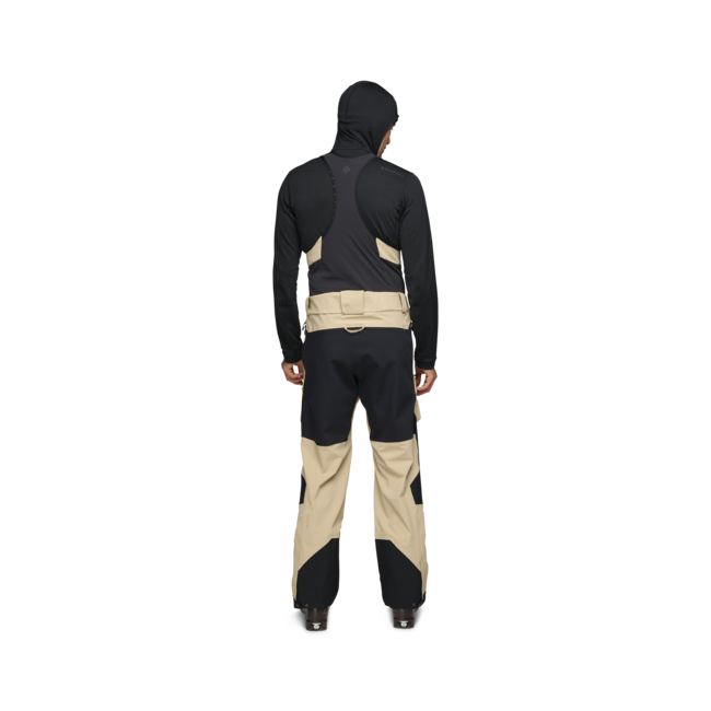 Black Diamond Recon Stretch Pro Bibs παντελόνι ανδρικό με τράκες, khaki-smoke