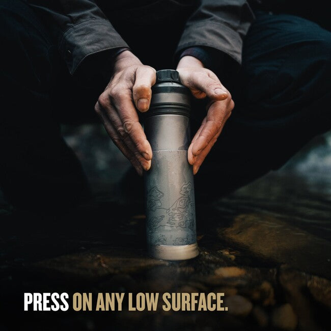 GRAYL UltraPress™ Purifier θήκη φιλτραρίσματος Titanium, Covert Black