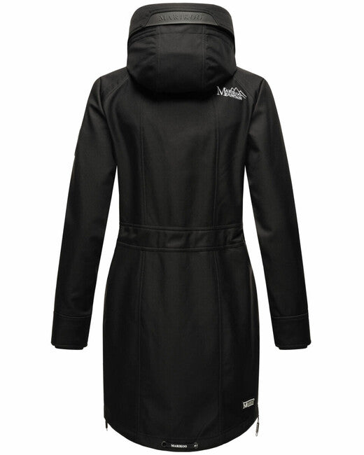 Marikoo Racquelle Μπουφάν Softshell Γυναικείο με Κουκούλα, Μαύρο