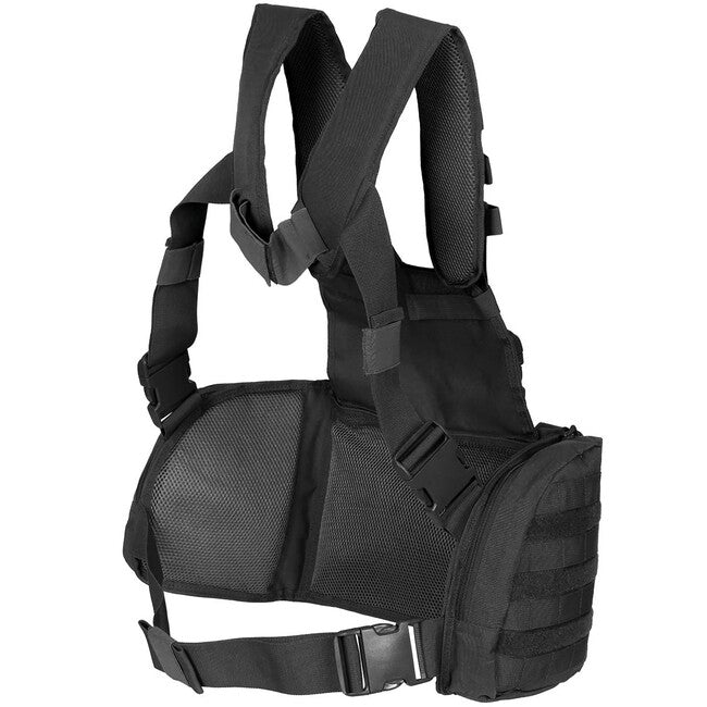 MFH Professional Chest Rig Mission αμάνικο γιλέκο τακτικό, μαύρο