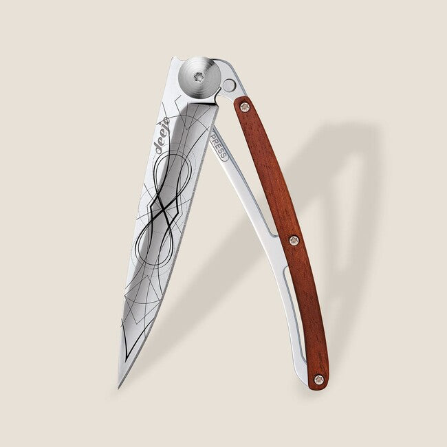 Deejo Tattoo Mirror Διπλώνοντας Μαχαίρι Coralwood Infinity
