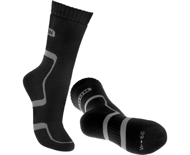 BENNON TREK SOCK κάλτσες trekking, μαύρο/γκρι