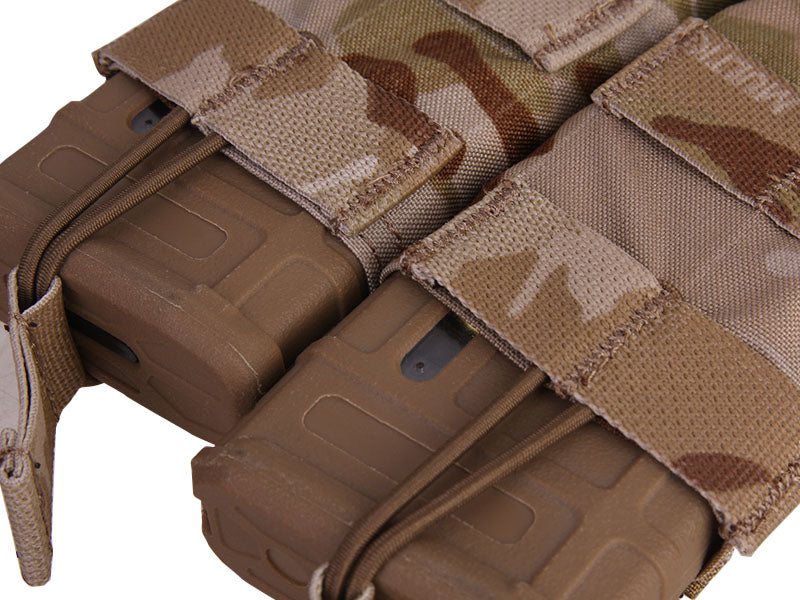 Emersongear Διπλή Αρθρωτή Ανοιχτή Θήκη Περιοδικών 5.56, Multicam Arid