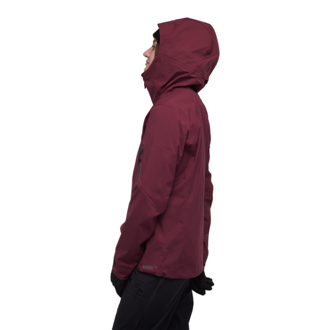 Black Diamond Recon Lt Stretch Shell Μπουφάν Σκι Γυναικείο, blackberry