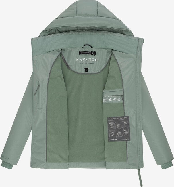 Navahoo FLÜSTERFEE 14 zimska jakna ženski s ponjavo kapuce, smokey mint