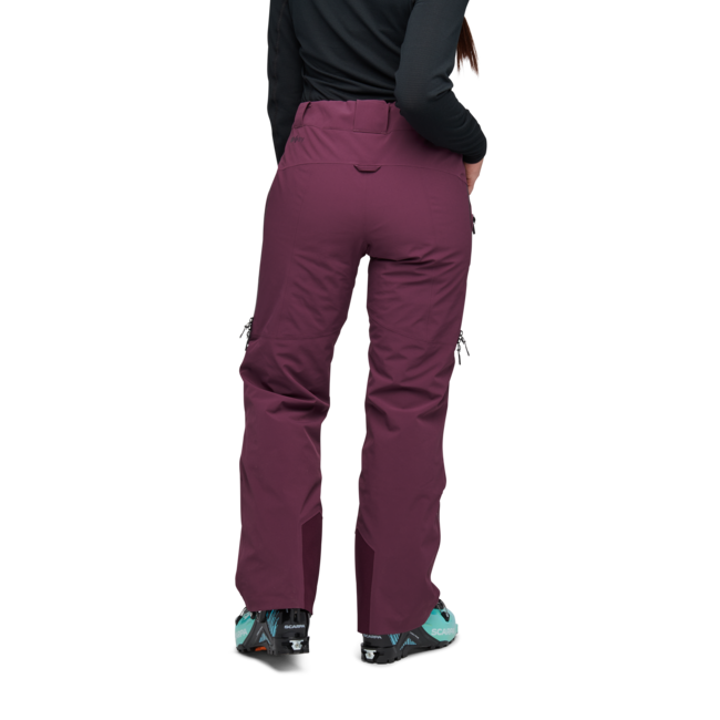 Black Diamond Recon Stretch Insulated παντελόνι γυναικείο, blackberry