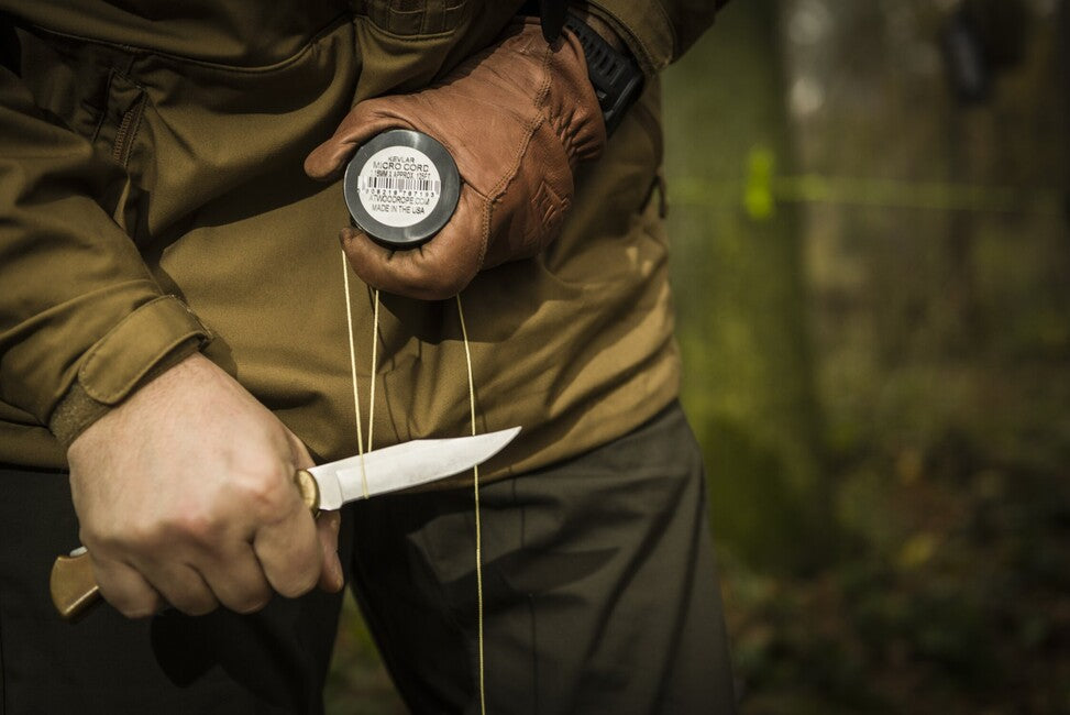 ATWOOD® Nano Σχοινί Kevlar 75 mm πόδια, κίτρινο (K300)