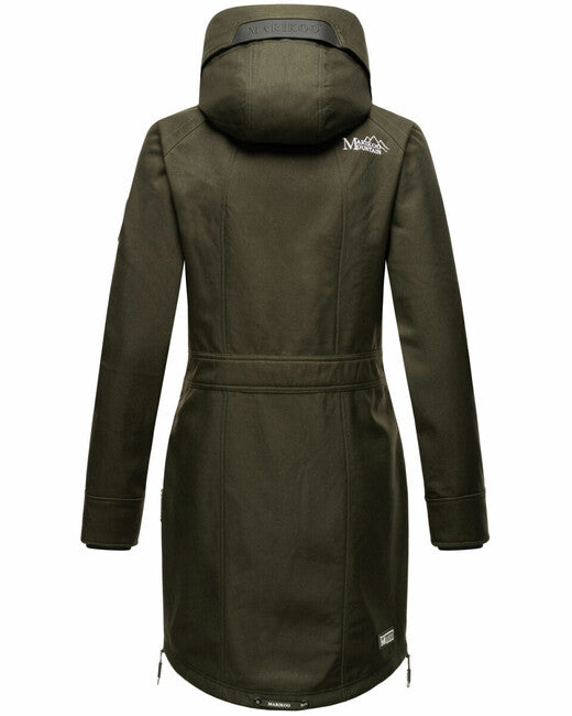 Marikoo Racquelle Μπουφάν Softshell Γυναικείο με Κουκούλα, Λαδί