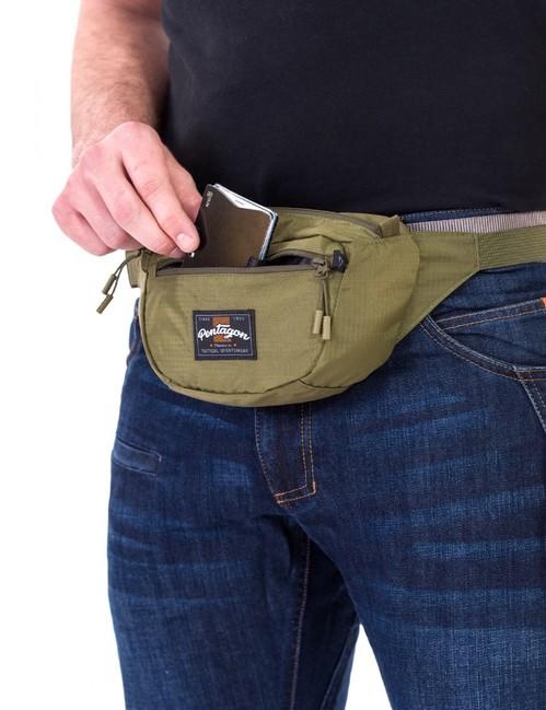 Pentagon Minor Travel Ζώνη Μέσης, Μαύρο