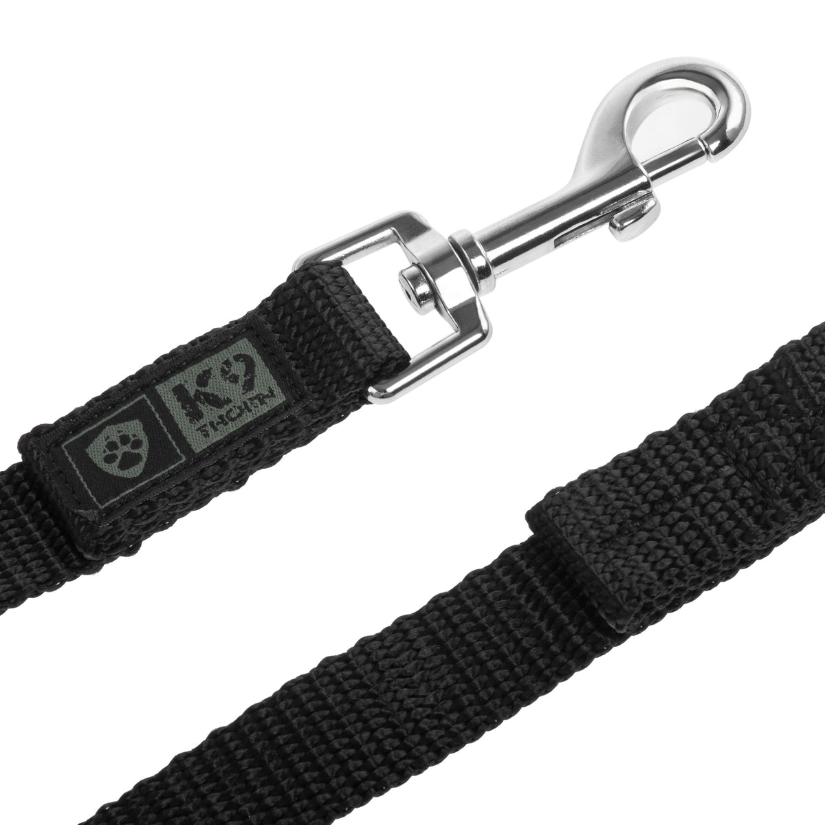 K9 Thorn vodítko s karabínou, čierne, 10M