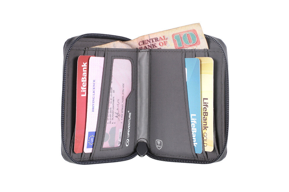 Lifeventure RFID Bi-Fold Πορτοφόλι, Γκρι