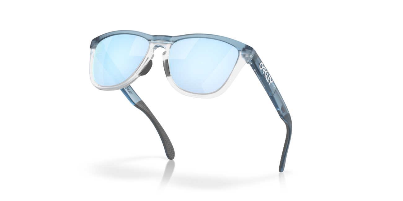 Oakley FROGSKINS RANGE Γυαλιά Ηλίου με σκελετό Trans Stonewash/Clear και φακούς Prizm Deep Water Polarized, 55