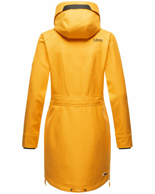 Marikoo Racquelle Μπουφάν Softshell Γυναικείο με Κουκούλα, Κίτρινο Amber