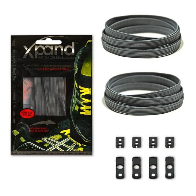 Xpand Elastic Ελαστικά κορδόνια παπουτσιών, γκρι