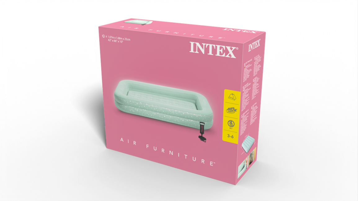 Intex Kidz Travel Bed Set παιδικό φουσκωτό κρεβάτι με αντλία