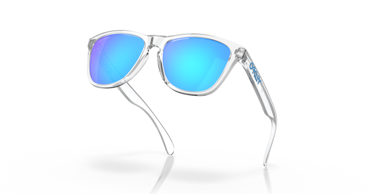 Oakley FROGSKINS Ηλιακά Γυαλιά με Σκελετό Crystal Clear και Φακούς Prizm Sapphire Iridium 55