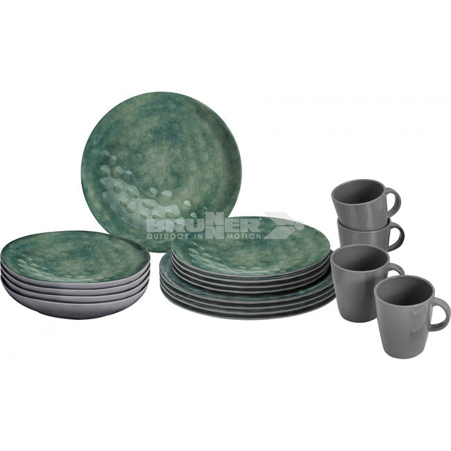 Brunner Lunch Box Venetian Σετ Σκευών Camping, πράσινο