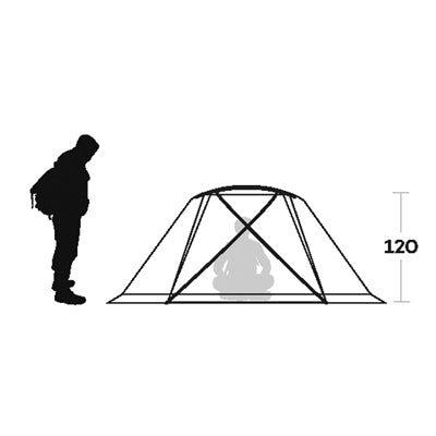 Ferrino Svalbard Σκηνή για 3 Άτομα, Πορτοκαλί