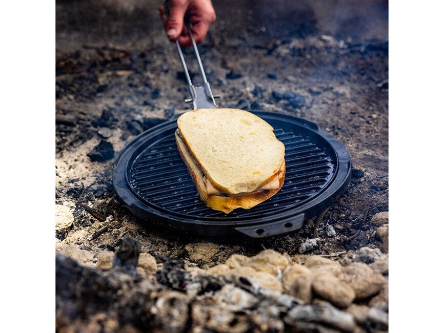 GSI Outdoors Guidecast Griddle σχάρα από χυτοσίδηρο διπλής όψης 260 mm