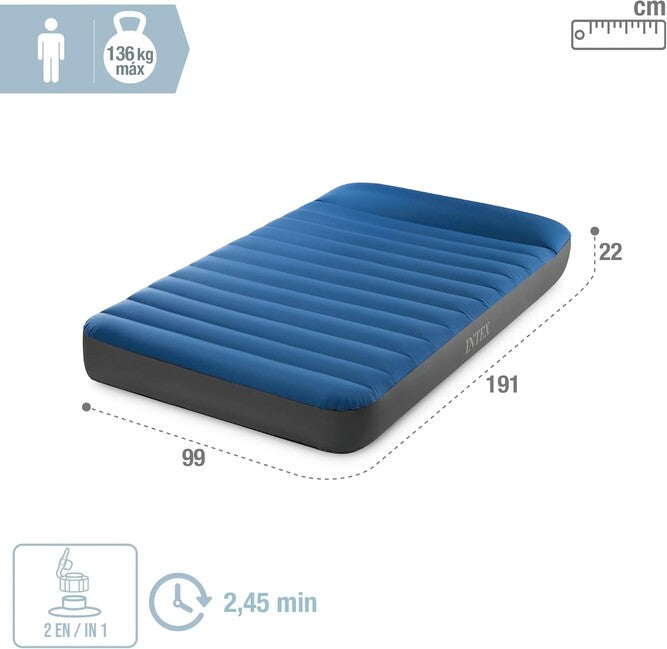 Intex Twin Dura-Beam φουσκωτό στρώμα camping