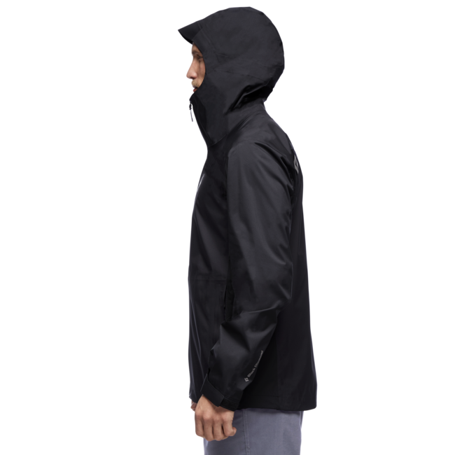 Black Diamond Stormline Stretch Rain Shell αδιάβροχο μπουφάν ανδρικό, μαύρο