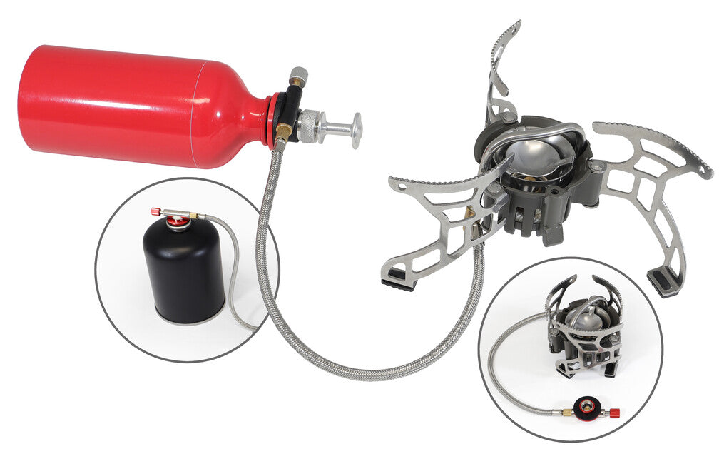 Origin Outdoors Rugged Multifuel Συμπαγές Πολυκαυσιμικό Γκαζάκι Camping με Μπουκάλι Καυσίμου και Σετ Εργαλείων