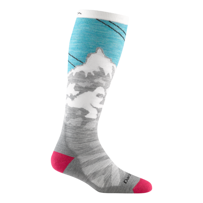 Darn Tough Yeti OTC Κάλτσες Μεσαίου Βάρους με Μαξιλάρι, Aqua
