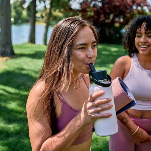Hydro Flask Θερμός Wide Mouth με Flex Straw Cap 946 ml, Λευκό