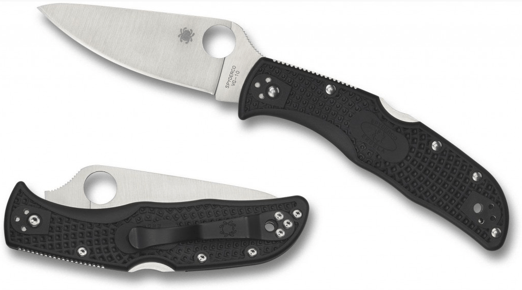 Spyderco Endela Lightweight μαχαίρι τσέπης 7cm, μαύρο FRN