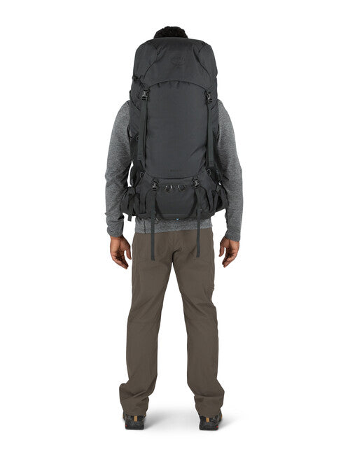 OSPREY ROOK 50 σακίδιο πλάτης τουριστικό, σκούρο γκρι/ασημί επένδυση