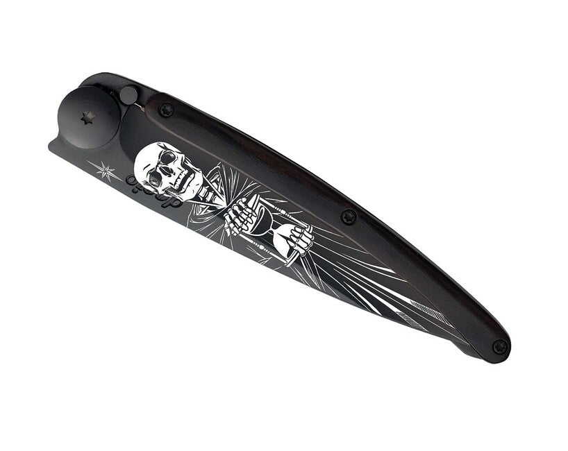 Deejo Tattoo Μαχαίρι Πτυσσόμενο Black Ebony Wood Immortal
